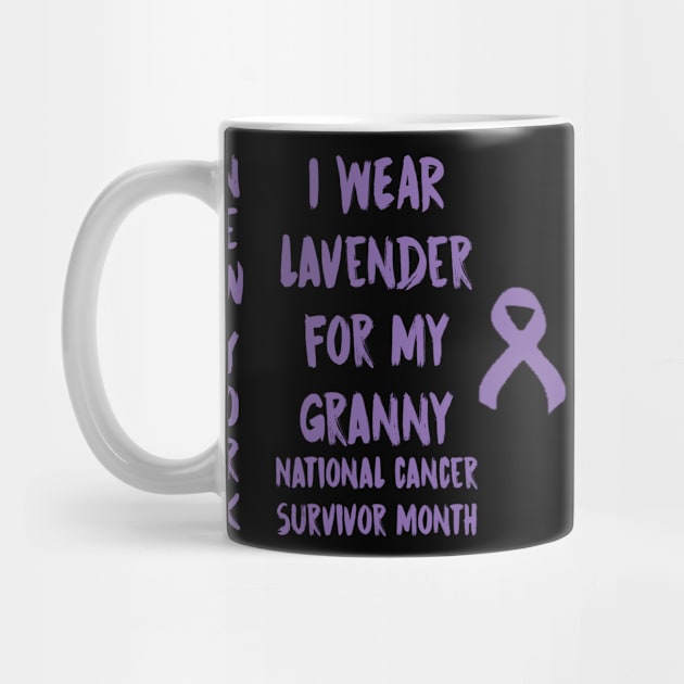 I Wear Lavender For My Granny National Cancer Survivor Month June New York by gdimido